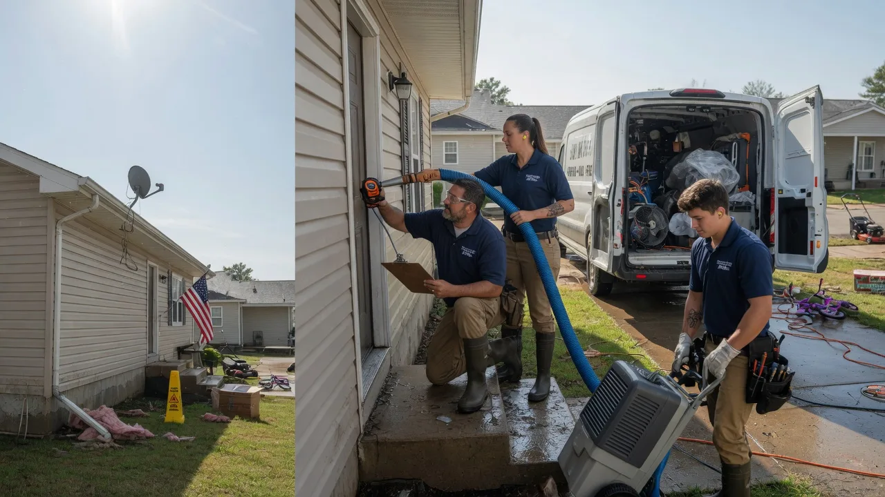 Ceiling Water Damage Restoration in Robinson, IL near me
